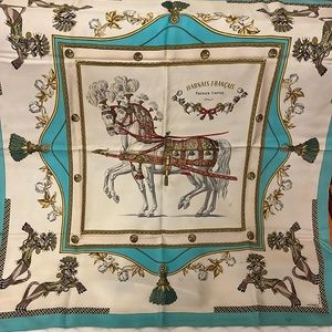 Hermes silk scarf